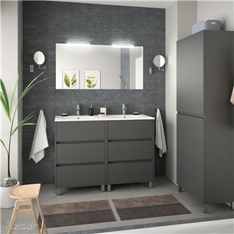 Mueble doble 120cm Gris SALGAR ARENYS