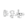 Inodoro Rimless tanque bajo Inspira Round Roca