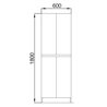 Mueble doble 120cm Blanco SALGAR ARENYS