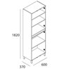 Mueble doble 120cm Blanco SALGAR ARENYS