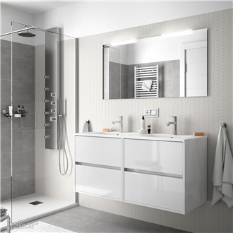 Mueble doble 120cm Blanco Noja Salgar