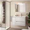 Mueble de ba&ntilde;o 855 Izquierda Blanco brillo NOJA SALGAR 
