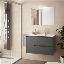 Mueble de baño 855 Izquierda Gris Mate NOJA SALGAR 