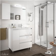 Mueble 85,5cm Blanco Brillo izquierda SALGAR ARENYS