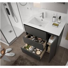 Mueble 85,5cm Gris Mate 3 cajones SALGAR ARENYS