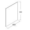 Mueble 25+60+25 cm 2 cajones SALGAR FUSSION LINE