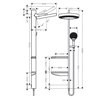Columna de ducha cromo Rainfinity 360 1jet Hansgrohe