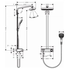 Columna de ducha Raindance Select E Eco Hansgrohe
