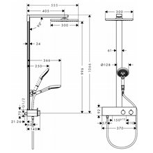 Columna para bañera Raindance E Eco Hansgrohe