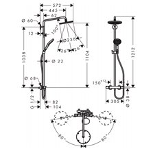 Columna para ducha Eco Raindance S Hansgrohe