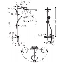 Columna para bañera Raindance S Hansgrohe