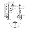 Columna para ducha Eco Croma Select E Hansgrohe