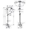 Columna para ba&ntilde;era Croma Select E 180 Hansgrohe