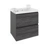 Mueble con lavabo resina 60cm Antracita B-Box BATH+