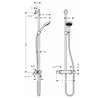 Columna de ducha Croma Select E Hansgrohe