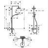 Columna para ducha Croma Select E Hansgrohe