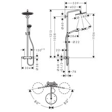 Columna para ducha Eco Croma Select S Hansgrohe