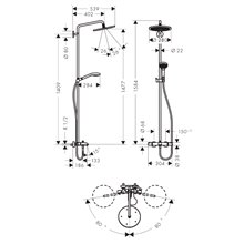 Columna para bañera Croma Select S Hansgrohe