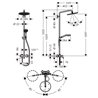 Columna de ducha 280 Croma Select S Hansgrohe
