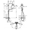 Columna para ducha Croma Select S Hansgrohe