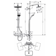 Columna para ducha Eco Croma E Hansgrohe
