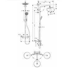 Columna para ducha Croma Eco Hansgrohe