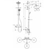 Columna para ducha Croma Eco Hansgrohe
