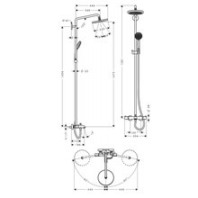Columna para bañera Croma Hansgrohe