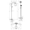 Columna para ba&ntilde;era Croma Hansgrohe