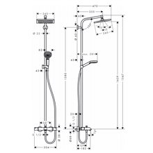 Columna de bañera Crometta E Hansgrohe