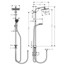 Columna de ducha Eco Reno Crometta E Hansgrohe