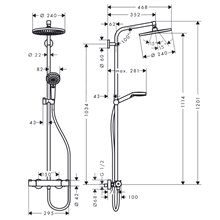 Columna de ducha Eco Crometta S Hansgrohe