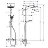 Columna de ducha Eco Crometta S Hansgrohe