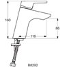 Grifo monomando lavabo Active Ideal Standard