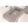 Lavabo encimera sin fald&oacute;n PIZARRA NUDESPOL