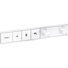 Grifo termostático empotrable blanco mate RainSelect Hansgrohe