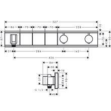 Grifo termostático triple función cromo RainSelect Hansgrohe