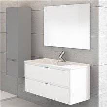 Mueble con lavabo Blanco brillo Ibiza 100 TEGLER