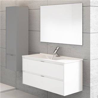 Mueble con lavabo Blanco brillo Ibiza 100 TEGLER