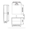 Mueble 81cm con caj&oacute;n abierto Noja Salgar