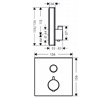 Grifo termost&aacute;tico con una funci&oacute;n blanco ShowerSelect Glass Hansgrohe