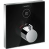 Grifo termost&aacute;tico con una funci&oacute;n negro ShowerSelect Glass Hansgrohe