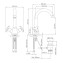 Grifo monoblock lavabo de ca&ntilde;o alto Marin