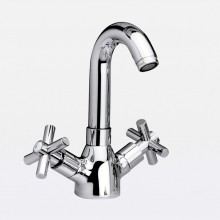 Grifo monoblock para lavabo caño alto Cala