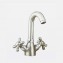 Grifo monoblock lavabo n&iacute;quel ca&ntilde;o alto Pinta