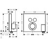 Grifo termost&aacute;tico para dos funciones cromo ShowerSelect Hansgrohe