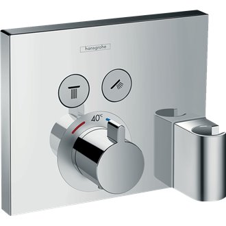 Grifo termost&aacute;tico para dos funciones cromo ShowerSelect Hansgrohe
