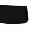 Lavabo de cer&aacute;mica negro rectangular Vida XL