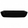 Lavabo de cer&aacute;mica negro rectangular Vida XL