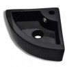 Lavabo con rebosadero 45x32x12,5cm negro Vida XL
